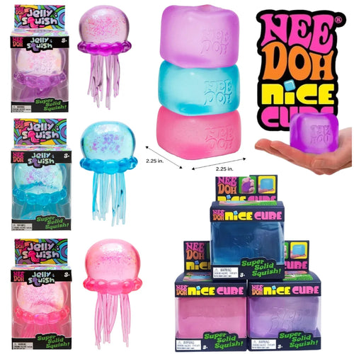 Trending Jellyfish & Cube Fidget Squish Toy