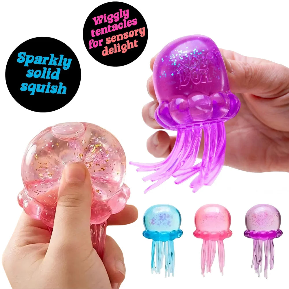 Trending Jellyfish & Cube Fidget Squish Toy