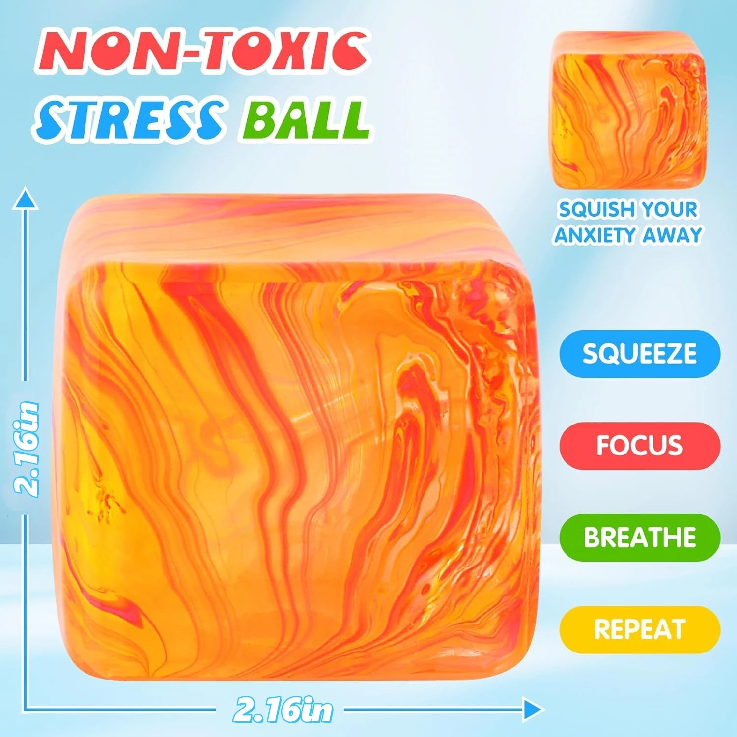 Cube and Rabbit Sensory Fidget Toy Squishy