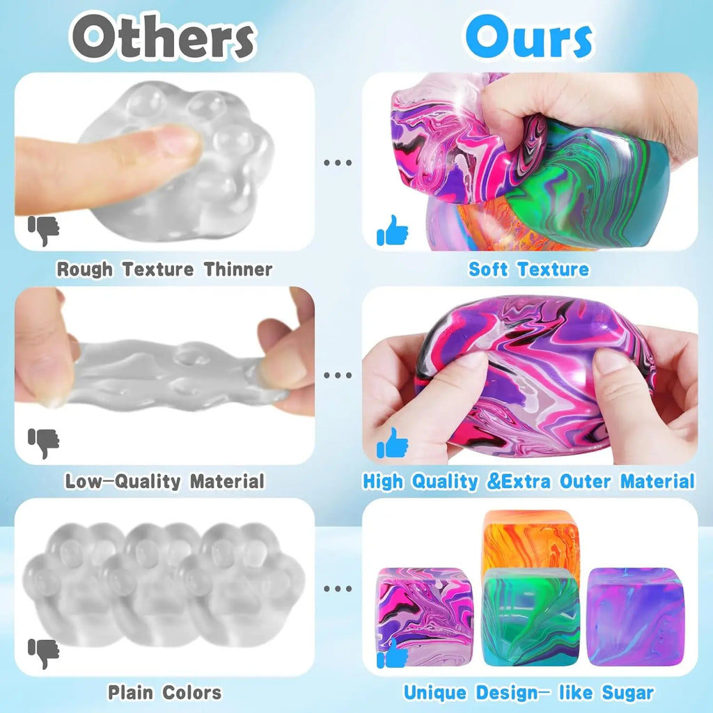 Cube and Rabbit Sensory Fidget Toy Squishy